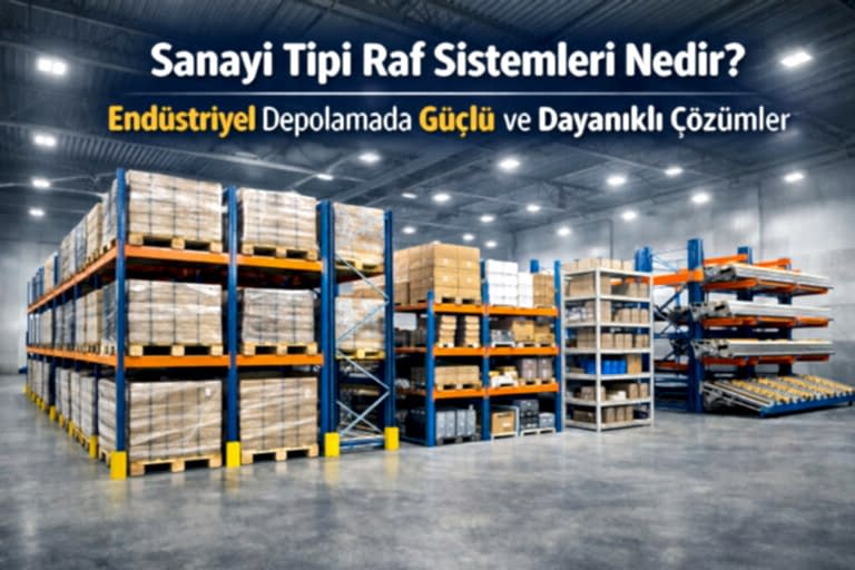Sanayi Tipi Raf Sistemleri Nedir? Endüstriyel Depolamada Güçlü ve Dayanıklı Çözümler